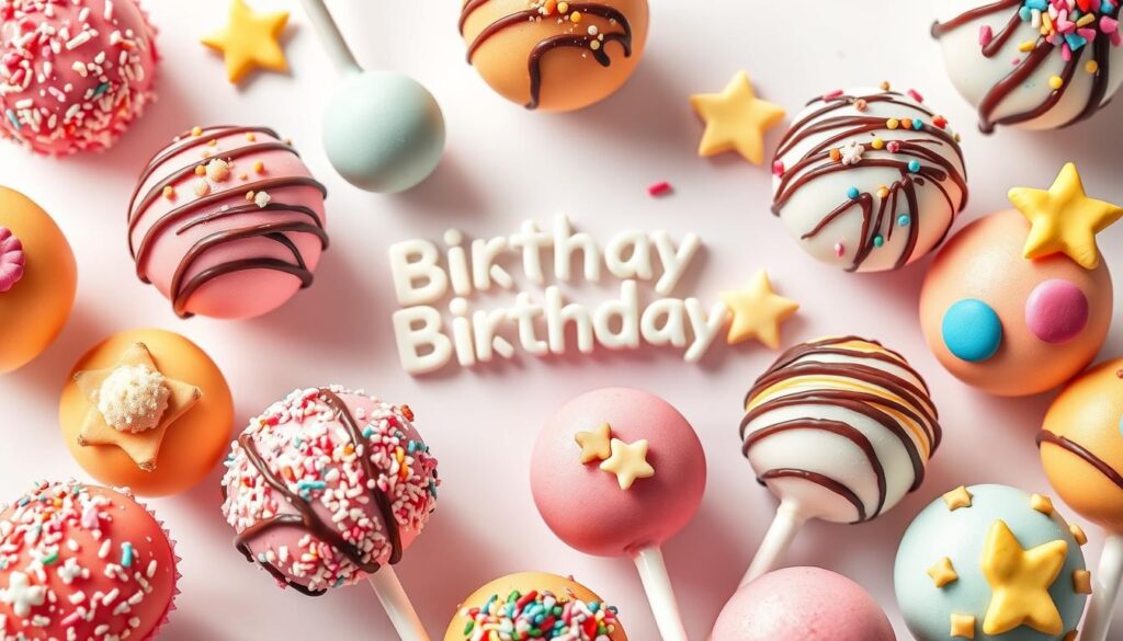 birthday cake pops